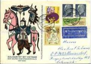 Postkarte zur Solidarität mit Vietnam