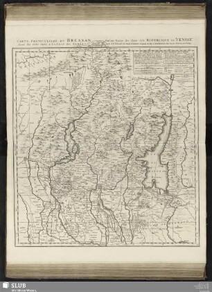 Carte Particuliere Du Bressan Faisant Partie des Etats dela Republique De Venise Leveé Par Ordre Exprès á Lusage des Armées En Italie &c.