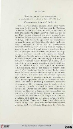 Duvivier, architecte pensionnaire à l'Académie de France à Rome en 1666 - 1668