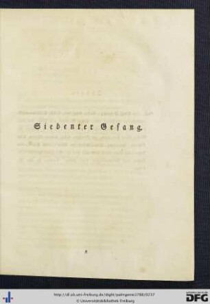 Siebenter Gesang.