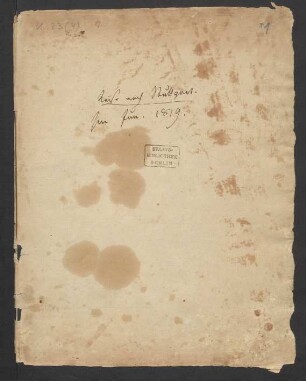 Reisetagebuch : Reise nach Stuttgart 1819