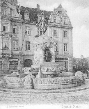 Dresden-Plauen. Müllerbrunnen, Postkarte