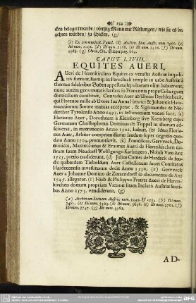Caput LXVIII. Equites Aueri