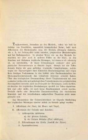 Die trophischen Störungen bei der Tabes dorsalis : Inaug.-Diss.