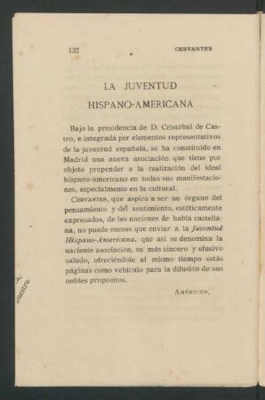 La juventud hispano-americana