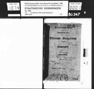 Vogts- und Bürgermeisterwahlen und Gerichtsbesetzung zu Weildorf
