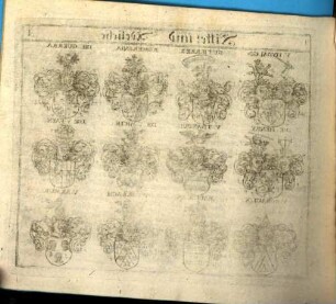 Das Erneuerte und vermehrte Teutsche Wappenbuch : In welchem Deß H. Römischen Reiches Hohe Potentaten, Fürsten, Grafen, Herren, Freyherren, Edle, Stände und Städte, [et]c. Wappen, Schilde, Helm, Kleinodien, Wie auch Deroselben Namen, Herrschafften, und HeroldsFarben, [et]c. außgebildet zuersehen, 5, Anh.