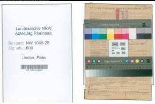 Entnazifizierung Peter Linden , geb. 22.08.1897 (Mechaniker)