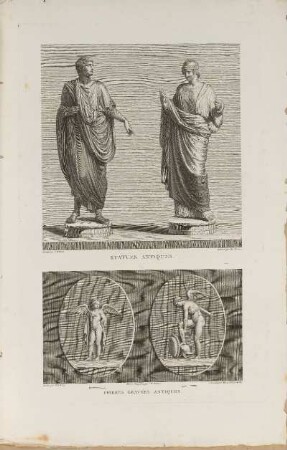 Illustrationen: Statues Antiques. Pierres Gravées Antiques.