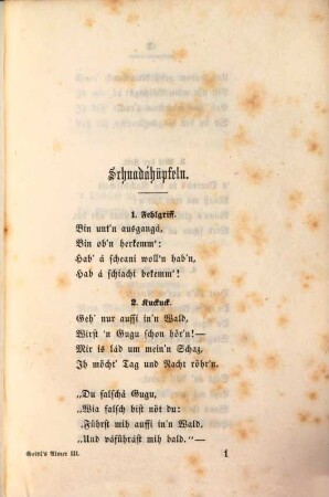 Almer : Innerösterreichische Volksweisen. Aus einer größere Sammlung mitgetheilt von Joh. Gabr. Seidl, 3