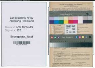 Entnazifizierung Josef Soentgerath , geb. 16.07.1893 (Kaufm. Angestellter)