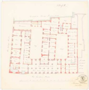 Altes Berliner Rathaus Umbau: Entwurf B: Grundriss 1.OG