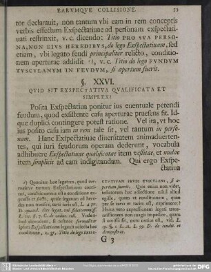 §. XXVI. Quid Sit Exspectativa Qualificata Et Simplex?