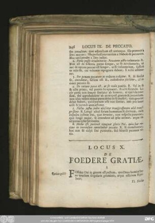 Locus X. De Foedere Gratiae.