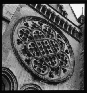 Rosette an der Kathedrale von Lausanne