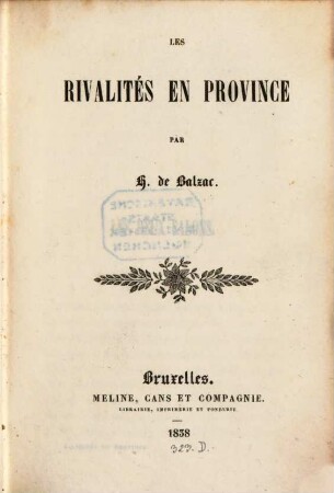 Les rivalités en province