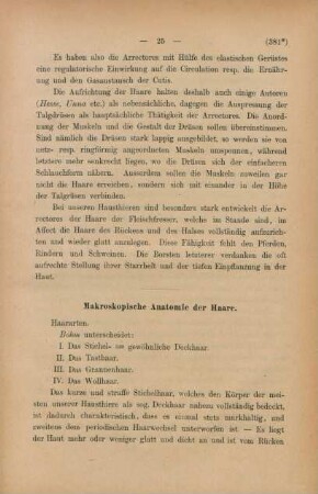 Makroskopische Anatomie der Haare