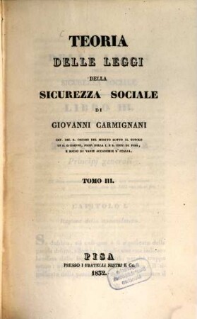 Teoria delle leggi della sicurezza sociale, 3