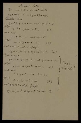 Modul-Satz [...]