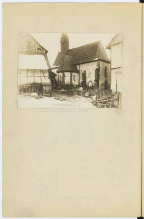 Dorfkirche, Marburg-Wehrshausen: Ansicht (aus: Skizzen- und Fotoalbum 2)