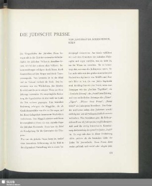 Die jüdische Presse