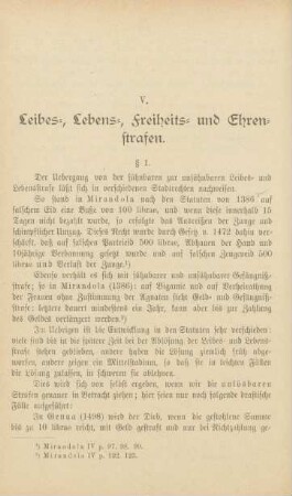 V. Leibes-, Lebens-, Freiheits- und Ehrenstrafen