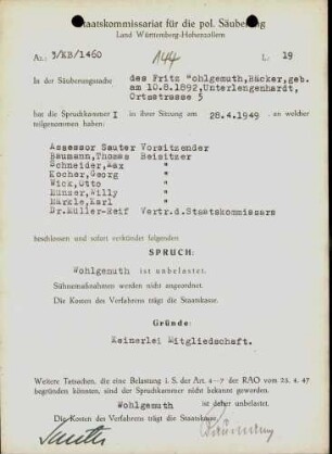 Wohlgemuth, Fritz