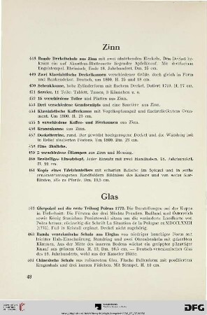 Zinn (Nr. 448-461)