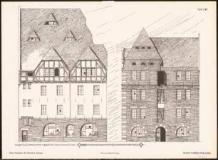 Neue Fassaden für Bremens Altstadt Ergebnis aus d. Wettbewerbe d. Vereins Lüder von Bentheim in Bremen, bearb. v. Richard Landé, Leipzig: Seitenansichten