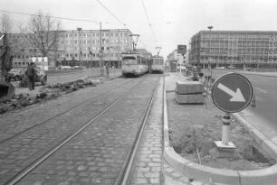Verlängerung der Bahnsteige an der Straßenbahnhaltestelle Ettlinger Tor um 15 Meter