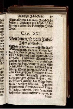 Von denen/ so vom Jubel-Jahre geschrieben