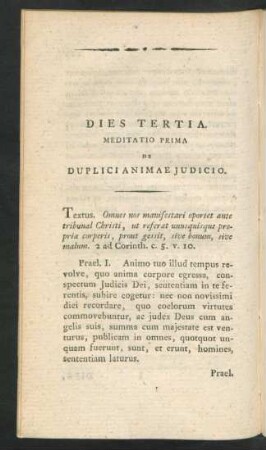Dies Tertia