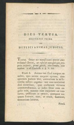 Dies Tertia