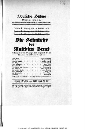 Die Heimkehr des Matthias Bruck