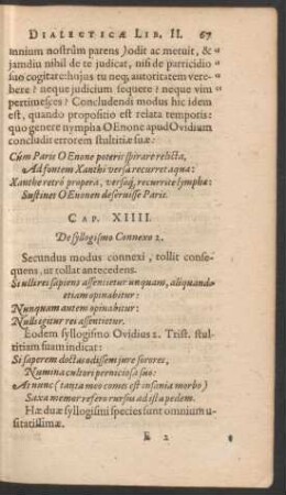 Cap. XIIII. De syllogismo Connexo 2.