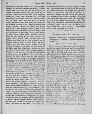 Alexander : Alexandri Aphrodisiensis Commentarius in libros Metaphysicos Aristotelis. Hrsg. von H. Bonitz. Berlin: Reimer 1847 (Beschluss von Nr. 153)