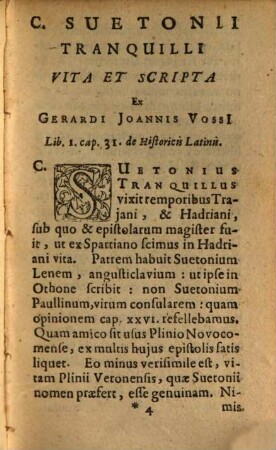 C. Suetonii quae extant