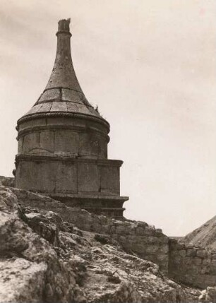 Jerusalem. Absalomsgrab im Tal Josaphat (nördlicher Ausläufer des Kidrontales (Wadi Sitti Maryam)