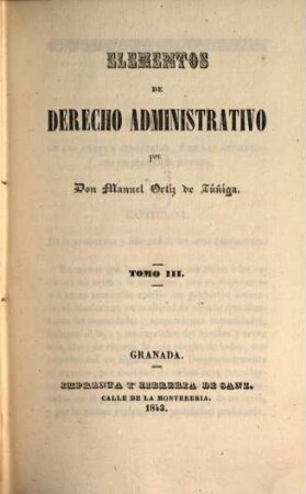 Elementos de derecho administrativo, 3