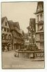 "Fleinertor-Brunnen" mit Fleiner Straße und Metzgerei und Wirtschaft zum Fleiner-Tor Wilhelm Weiler (Fleiner Straße 5)