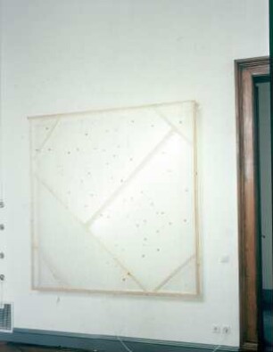 Ohne Titel : Hompesch, Marc-Ulrich: Ohne Titel. Noppenfolie mit Wachs. 2004. Dresden: Hochschule für Bildende Künste Dresden, Ausstellung Diplom 2004 vom 17.7.-29.8.2004.