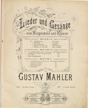 Lieder und Gesänge : für eine Singstimme und Klavier, 1. No. 1. Frühlingsmorgen (R. Leander), No. 2. Erinnerung (R. Leander), No. 3. Hans und Grehte (Volkslied), No. 4. Serenade aus "Don Juan" (Tirso de Molina), No. 5. Phantasie aus "Don Juan" (Tirso de Molino)