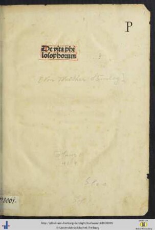 De vita philosophorum