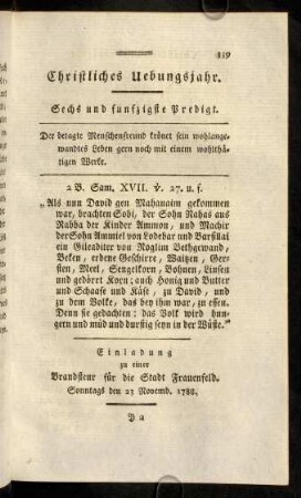339-355, Sechs und funfzigste Predigt.