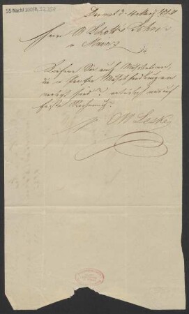 Brief an B. Schott's Söhne : 04.03.1827
