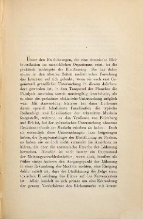Beiträge zur Pathologie der Bleilähmung : Inaug. Diss.