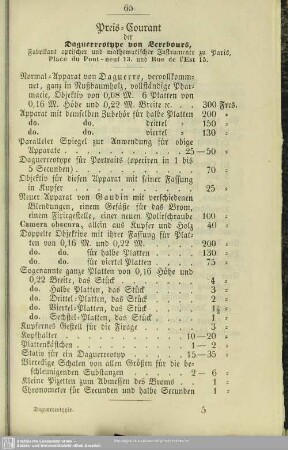 Preis-Courant