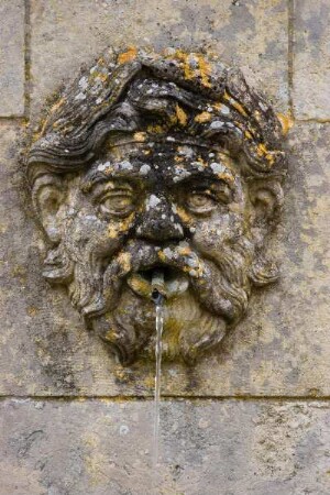 Frankreich. Poitou Charentes. Charente Maritime. Chateau de la Roche Courbon. 15 und 17 Jahrhundert. Wasserspeier