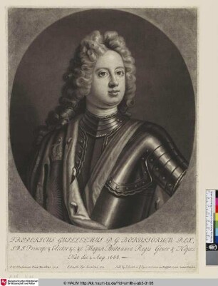 Fredericus Guillelmus D.G. Borussorum Rex