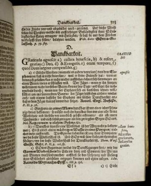 D. = Danckbarkeit – Drohungen